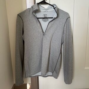 Patagonia gray zip pullover